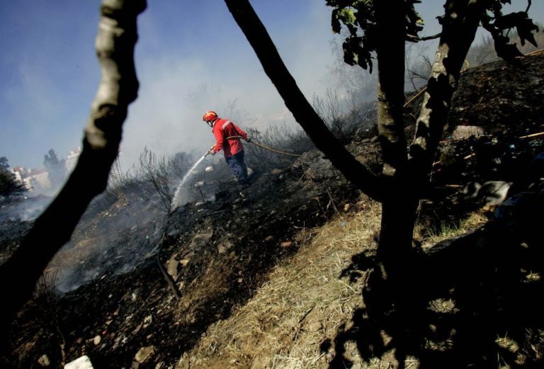 Fogo em Oleiros está a ser combatido por 92 bombeiros e 28 viaturas