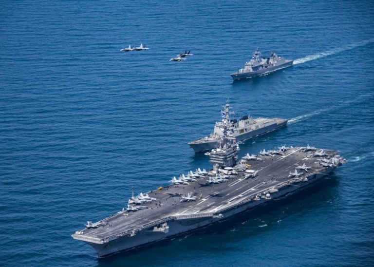 Estados Unidos confirmam presença de dois porta-aviões na Península da Coreia
