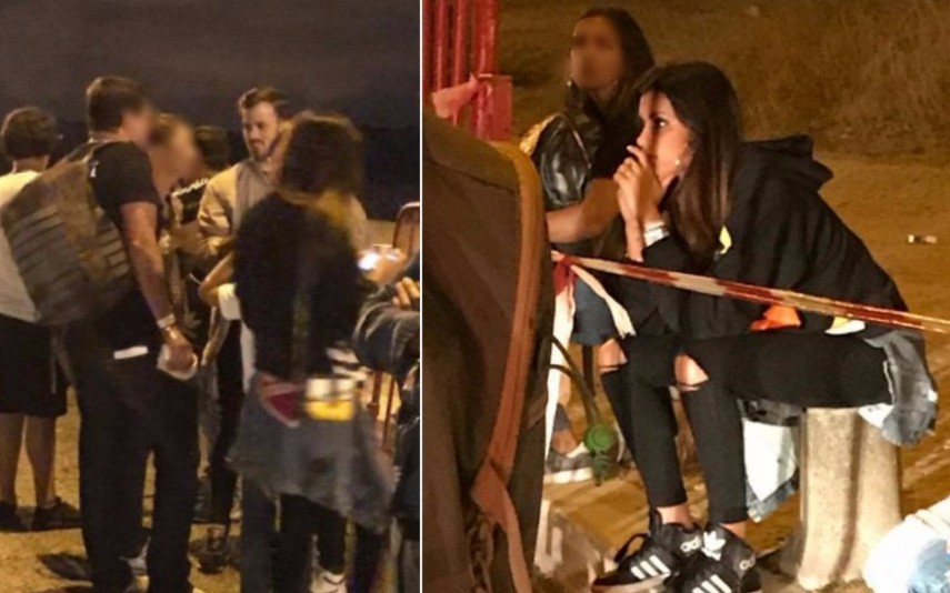 Carolina Loureiro e David Carreira De costas voltadas, em público (fotos)