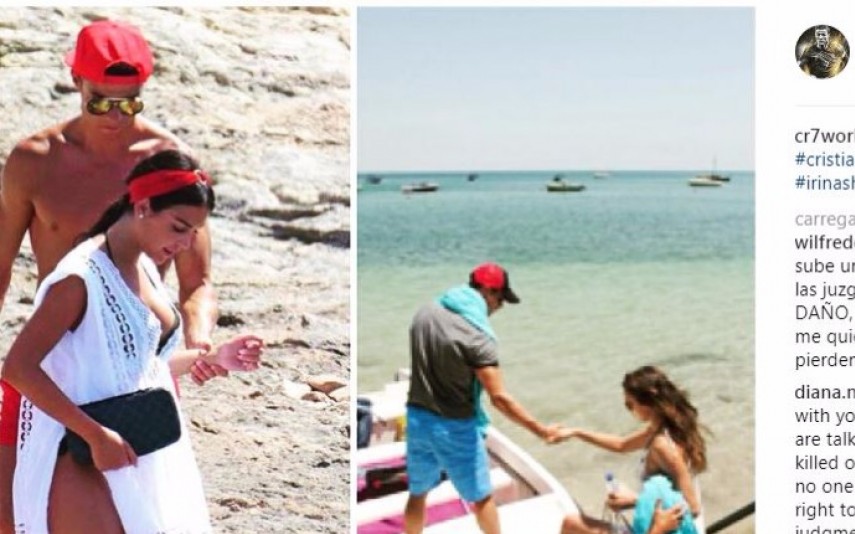 Cristiano Ronaldo Montagem mostra comparação de atitude com Georgina e Irina
