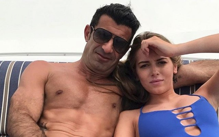 Luís Figo Filha mais velha do jogador apanhada aos beijos com o namorado
