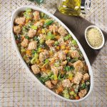 Salmão com legumes