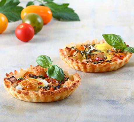 Tarteletes de tomate-cereja