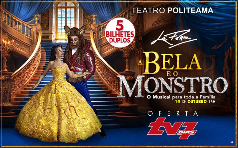 Giveaway – A Bela e o Monstro – O Musical no Teatro Politeama
