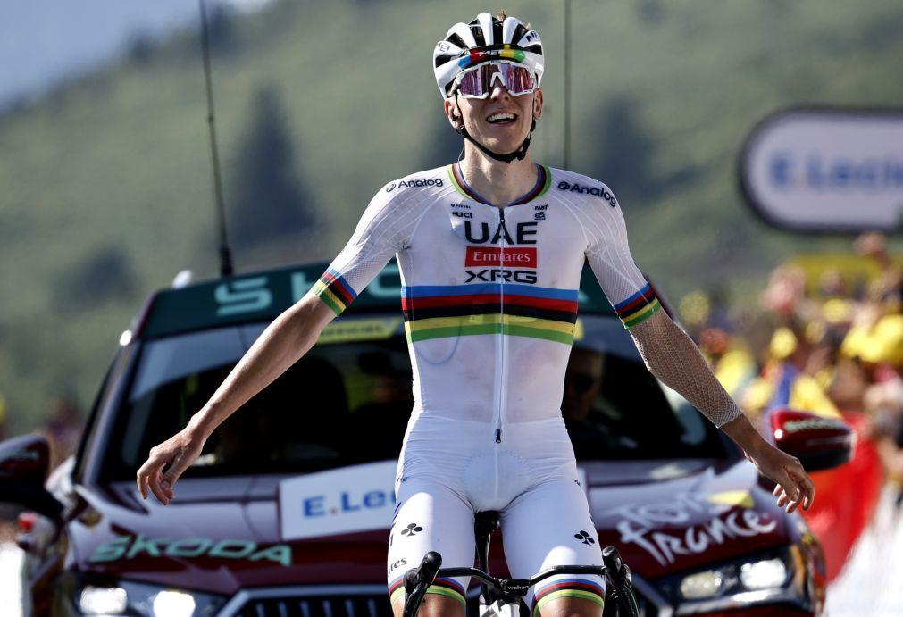 Pogacar ganha no alto de Hautacam e sobe à liderança da geral do Tour
