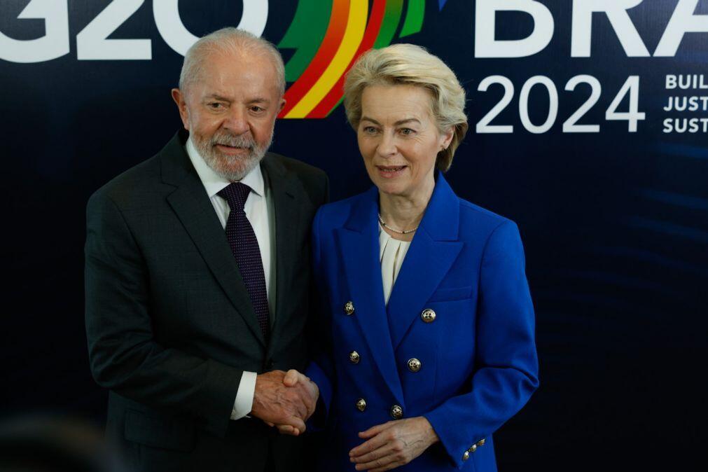 UE/Mercosul: Costa e von der Leyen reúnem-se com Lula antes da assinatura do acordo