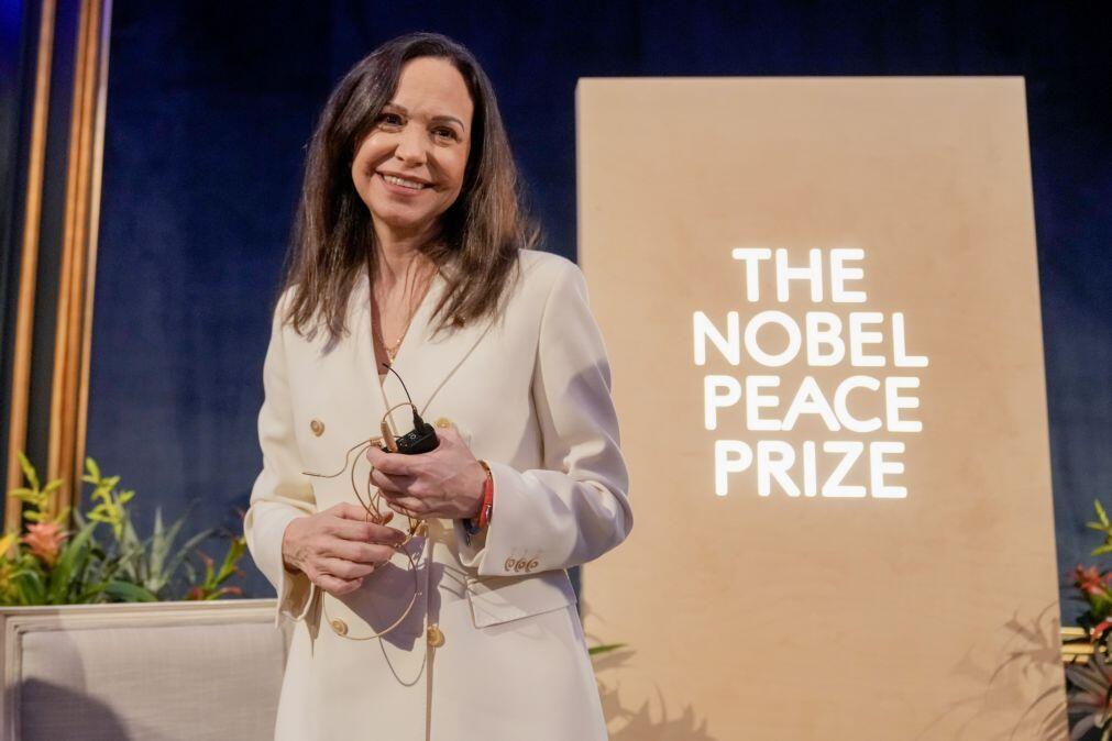 Instituto Nobel diz que María Corina Machado não pode dar prémio da Paz a Trump