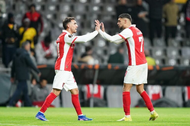 Braga vence Nottingham e segue em zona de apuramento direto para os 'oitavos' da Liga Europa