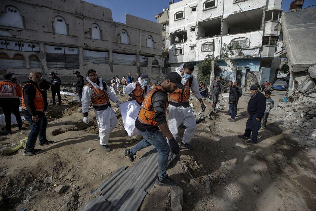 Três palestinianos mortos por Israel a leste da cidade de Gaza
