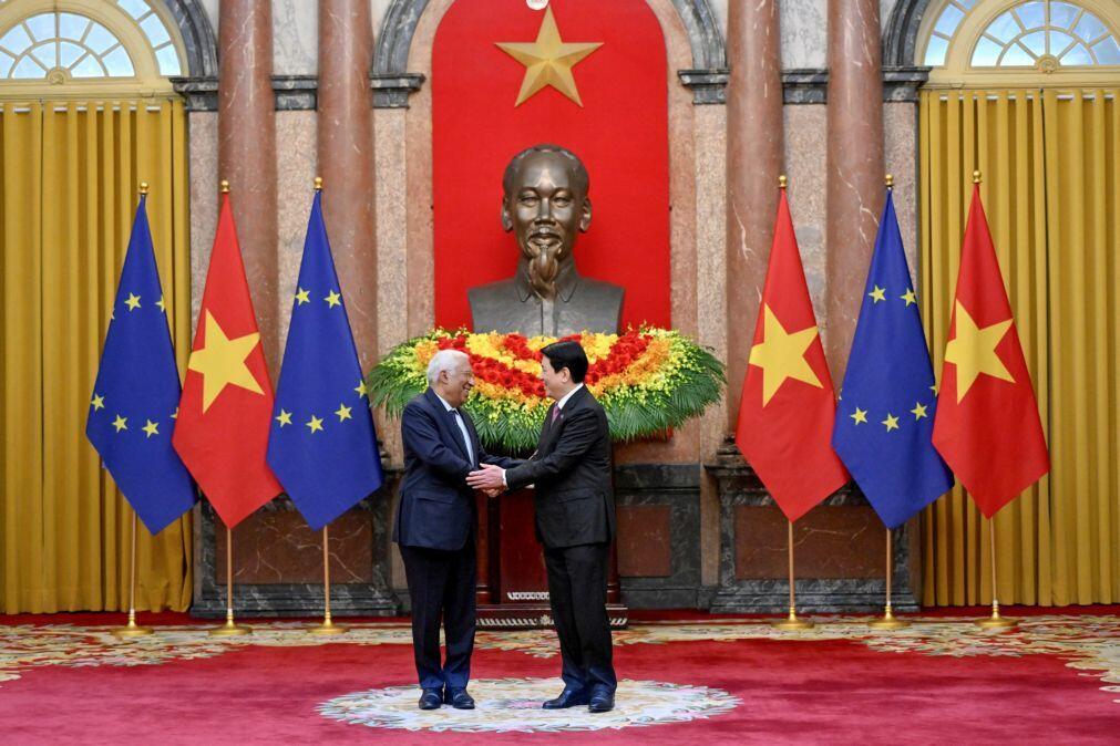 Vietname e UE elevam relações para nível máximo durante visita de António Costa a Hanói