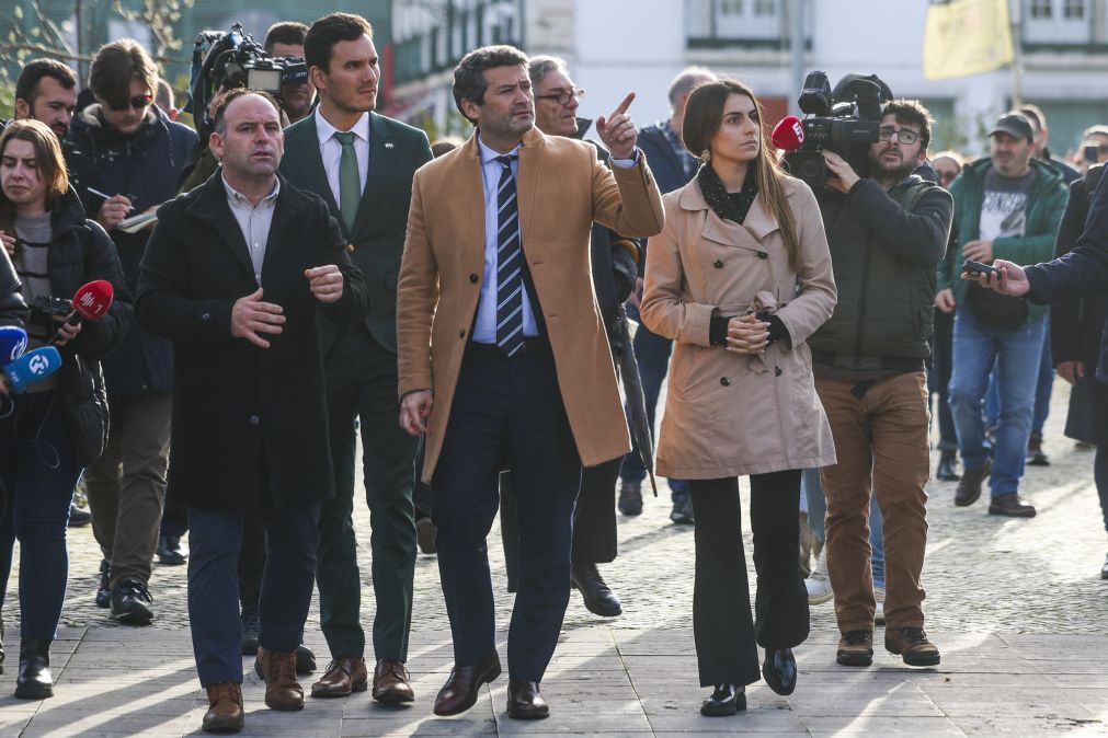Mau tempo: Em Leiria, André Ventura pediu ao Governo rapidez na atribuição de apoios