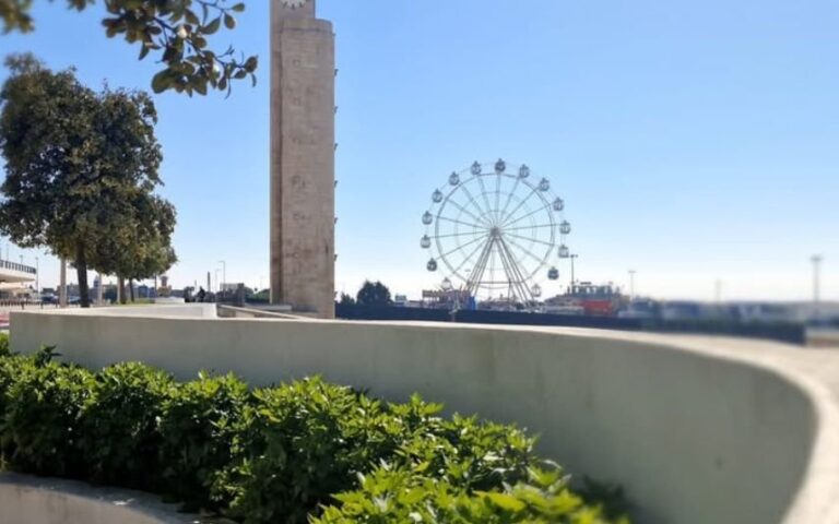 Depressão Kristin Roda Gigante da Figueira da Foz caiu após tempestade (IMAGENS)