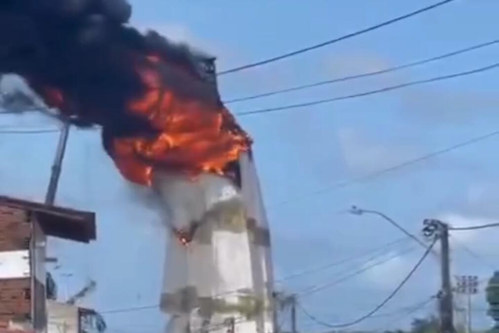 Santuário em chamas: Incêndio destrói estátua de Nossa Senhora de Fátima com 35 metros