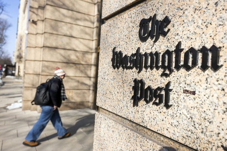 Washington Post perdeu quase 85 milhões de euros em 2025 - Wall Street Journal