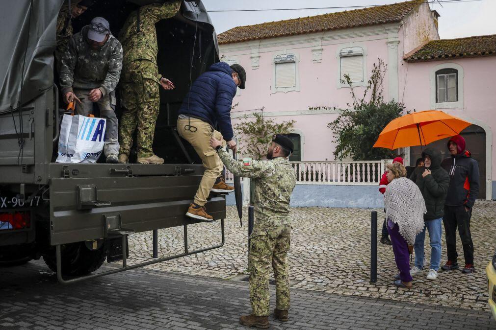 Forças Armadas no terreno com cerca de 2.600 militares em 40 municípios