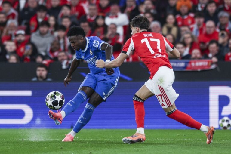 LC: Benfica perde com Real Madrid na 1.ª mão do play-off de acesso aos 'oitavos'