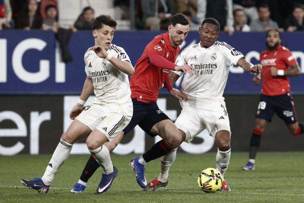 Real Madrid volta a desiludir e é batido em Pamplona pelo Osasuna