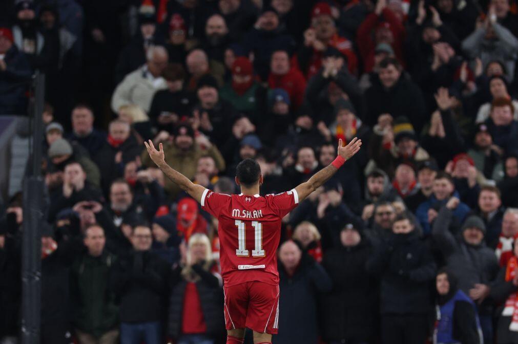 Liverpool vence Wolverhampton e está nos quartos de final da Taça de Inglaterra