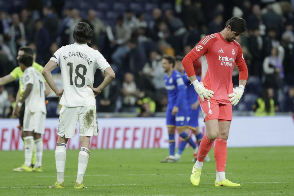 Real Madrid perde com Getafe e fica a quatro pontos do topo da Liga espanhola