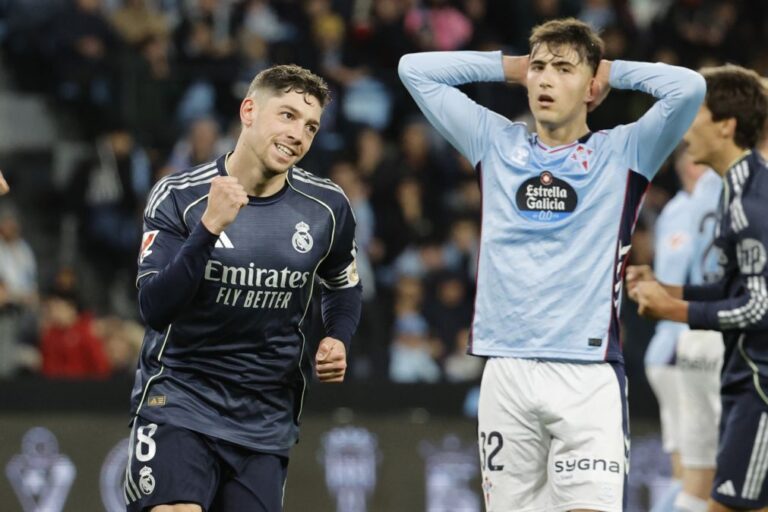 Golo de Valverde nos descontos 'salva' Real Madrid de empatar em Vigo