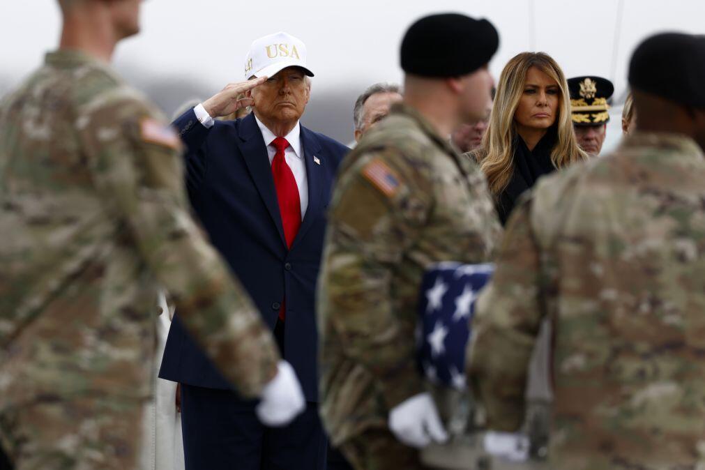 Trump afirma que a guerra está praticamente terminada 