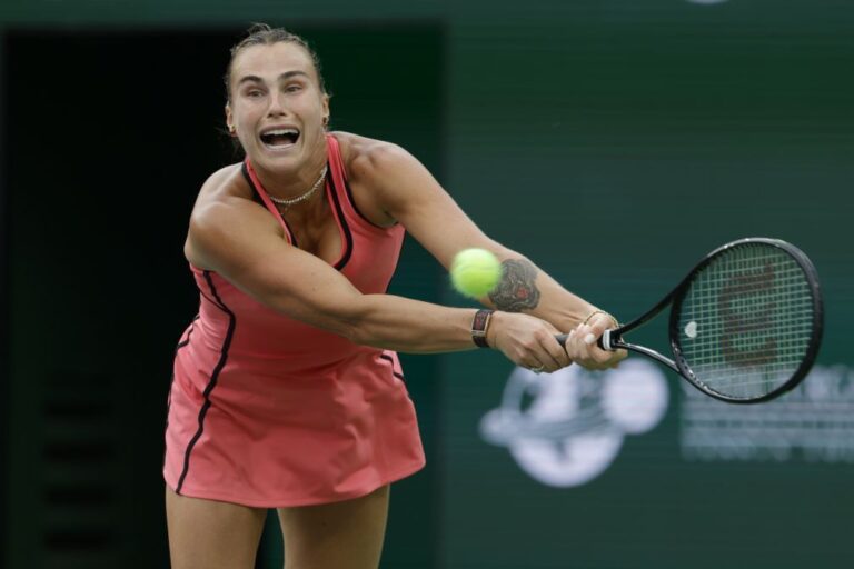 Aryna Sabalenka salva 'match point' e vence título de Indian Wells