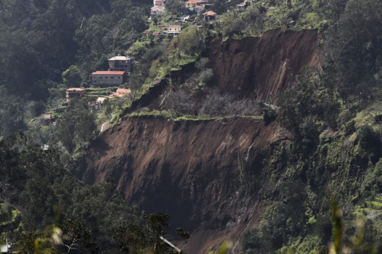 Família pode ser retirada de casa devido a grande derrocada na Madeira
