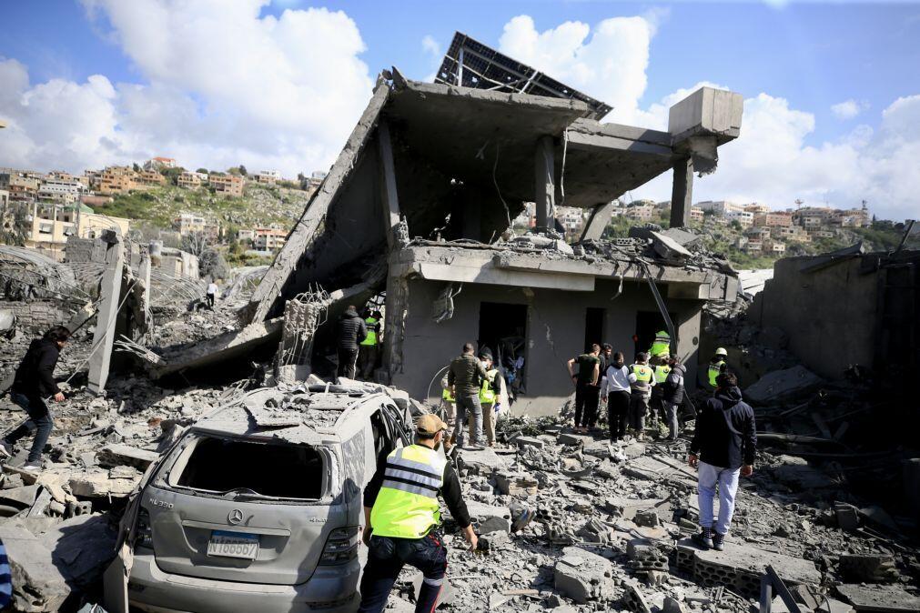 Pelo menos 10 mortos em ataques israelitas no Líbano