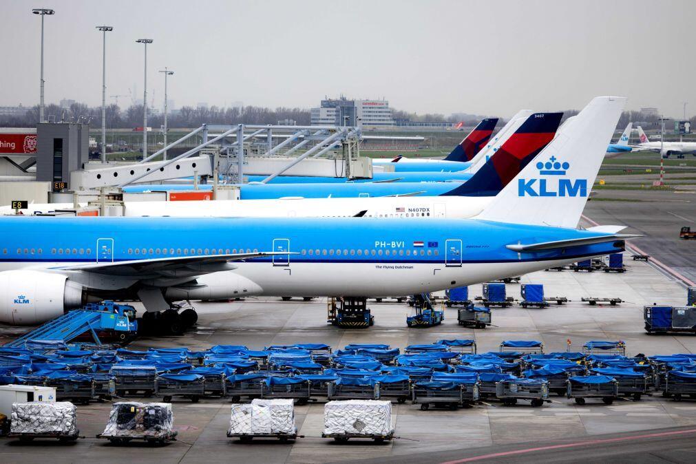 KLM irá operar menos 80 voos no próximo mês devido ao custo do combustível