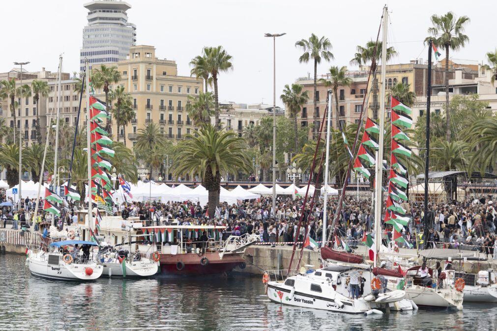 Flotilha ainda não partiu para Gaza por condições atmosféricas adversas