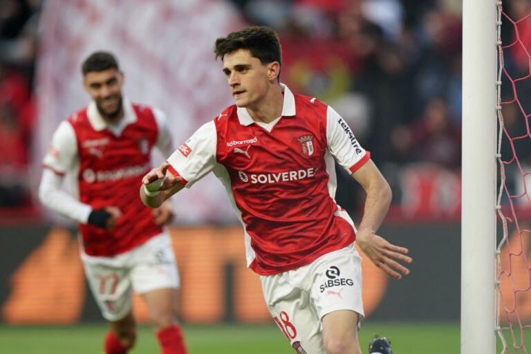 Sporting de Braga vence Arouca por 1-0 e reforça quarto lugar