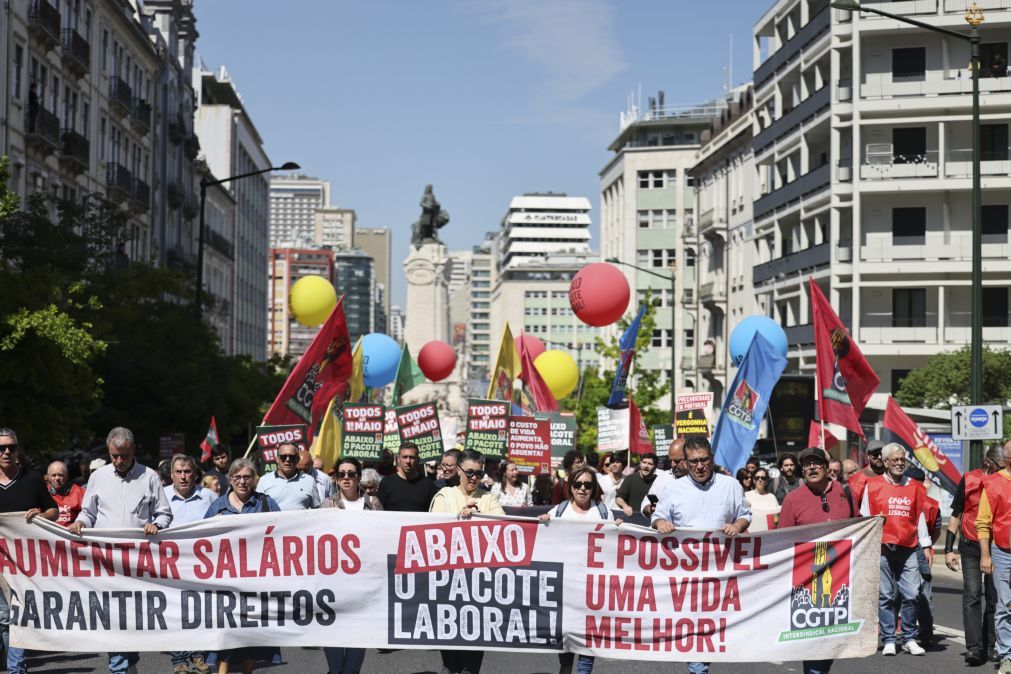 Milhares em Lisboa contra pacote laboral quando Governo quer finalizar negociação