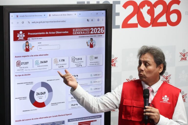 Sobe a tensão eleitoral no Peru com 99,5 % dos votos apurados
