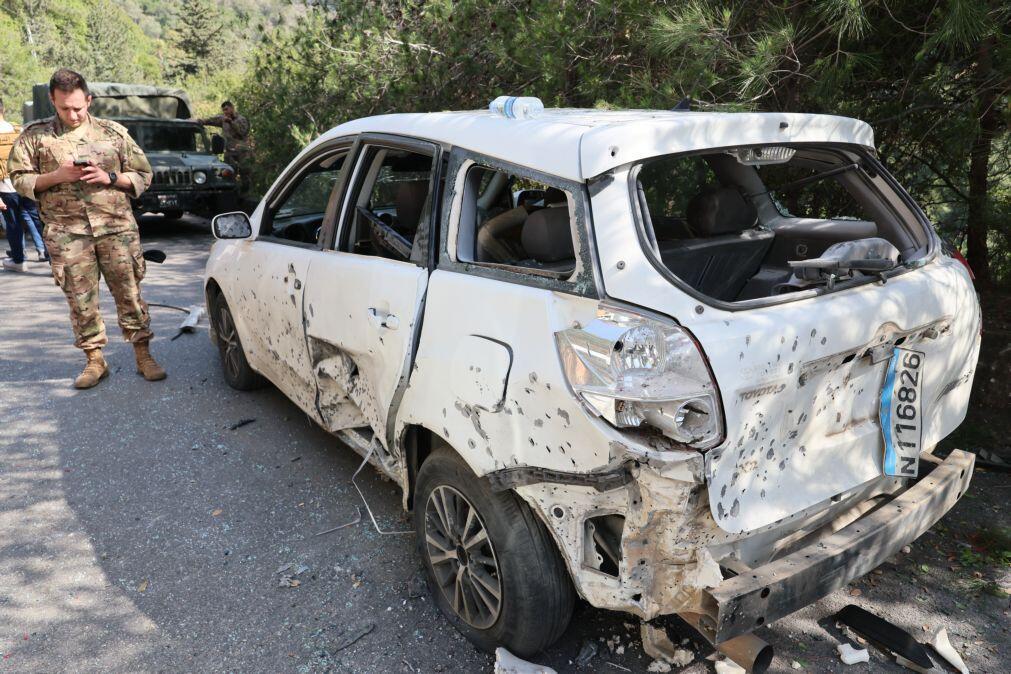 Ataques israelitas a sul de Beirute fazem pelo menos oito mortos
