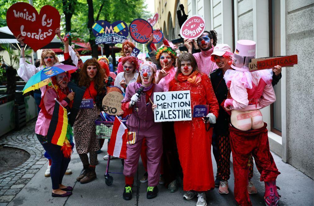 Milhares protestaram em Viena contra participação de Israel na Eurovisão