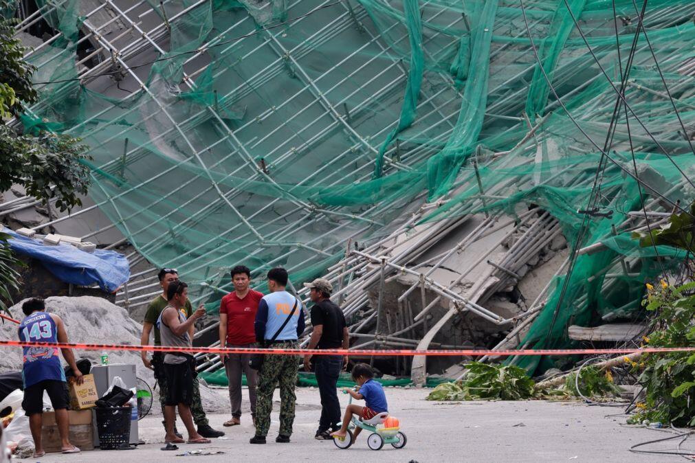 Sobe para quatro o número de mortos em derrocada de edifício nas Filipinas