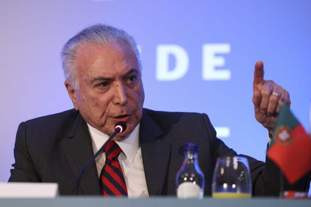 EX-PR brasileiro Michel Temer defende terceira via para se evitar polarização eleitoral