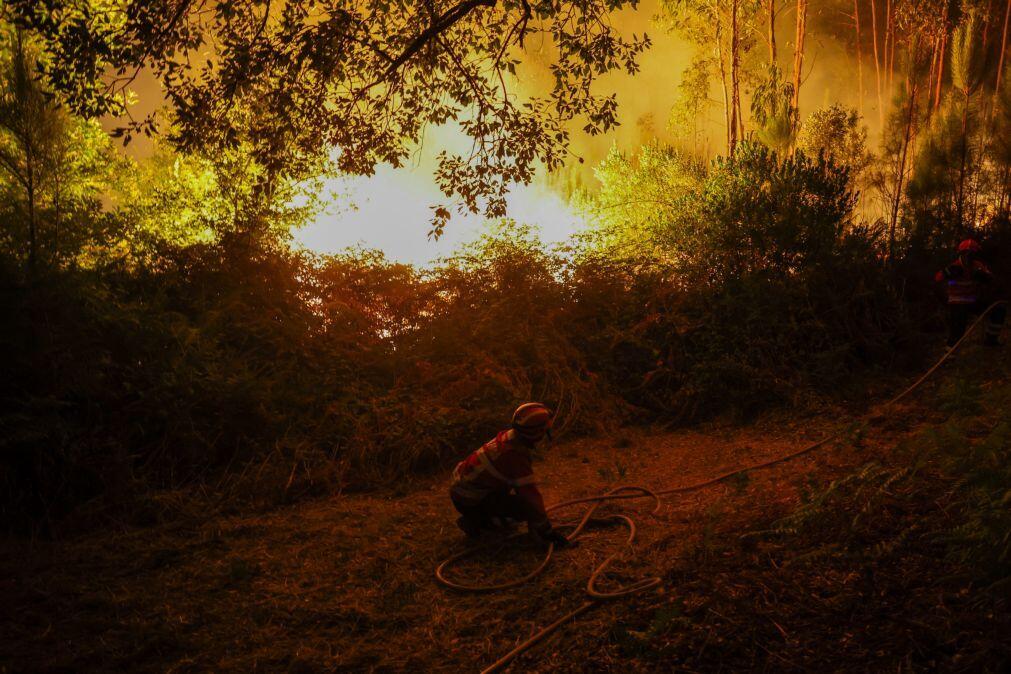Incêndio em Loulé mobiliza mais de 150 operacionais e obriga ao corte da EN2