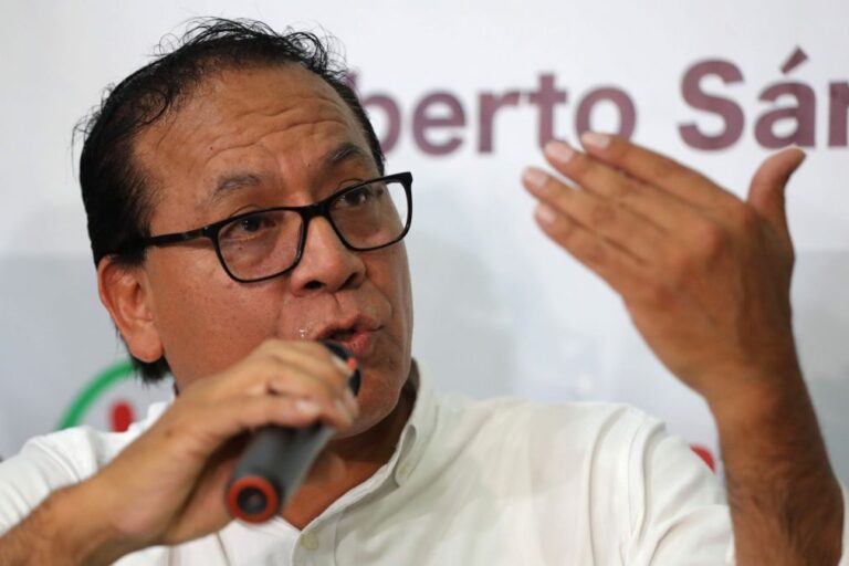 Apoiantes de Sánchez manifestam-se no Peru 
