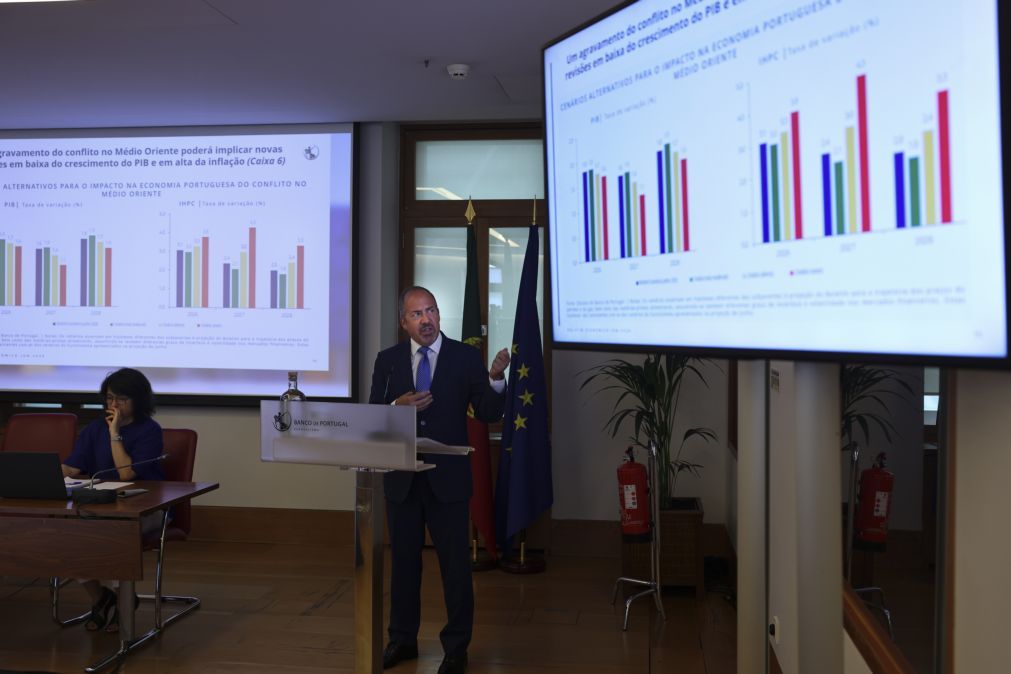 Banco de Portugal mantém previsão de crescimento de 1,8% em 2026