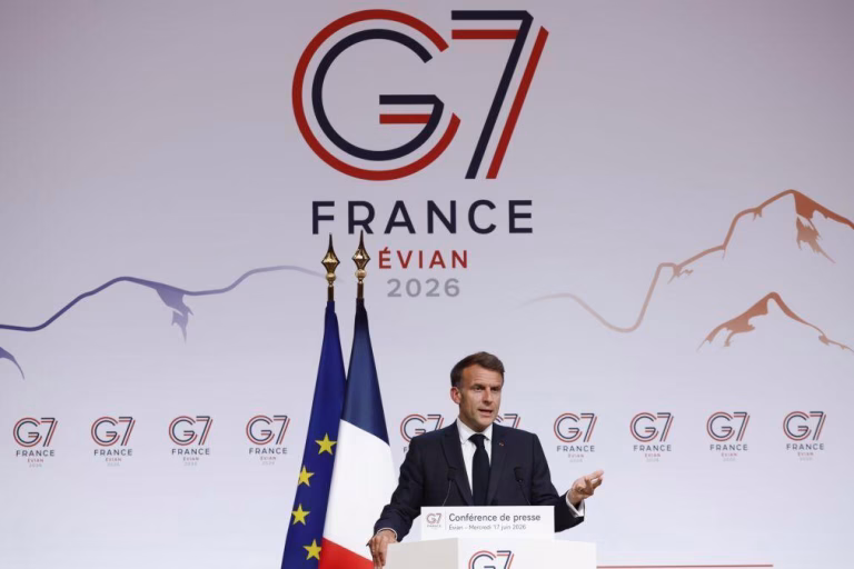 Países do G7 voltaram a mobilizar-se para pressionar a Rússia - Macron