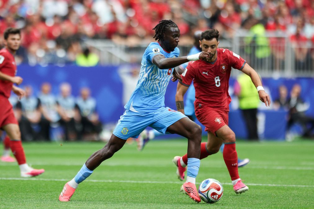 Mundial2026: Portugal empata a um golo com RD Congo ao intervalo