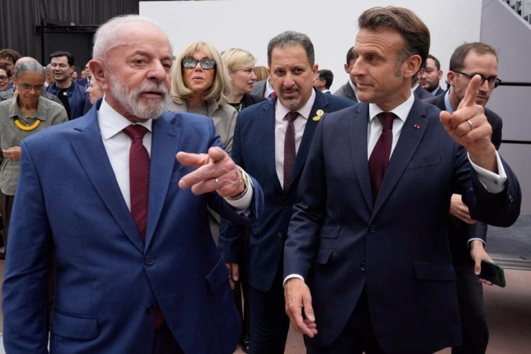 Macron convida Lula da Silva para cimeira do G7 em França