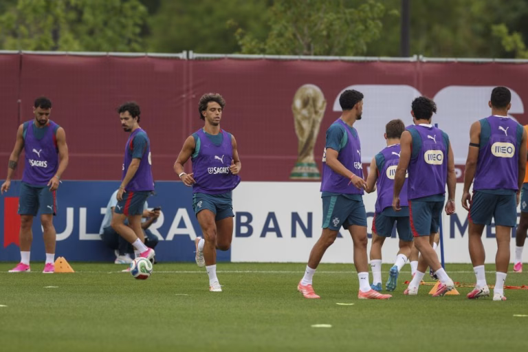 Portugal realiza último treino antes do jogo frente à Espanha no Mundial2026